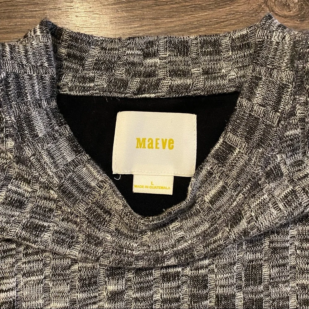 Anthropologie Maeve Grey Knit Sleeveless Dress - Picture 4 of 6
